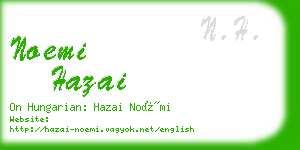 noemi hazai business card